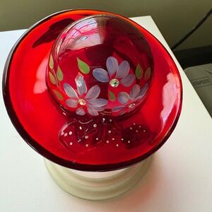 Vintage Fenton glass hat